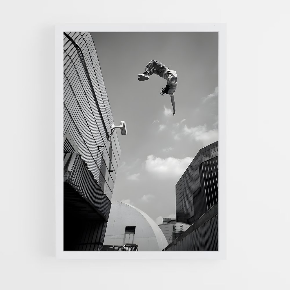 Poster Urban Leap – affiche Parkour et freerun (vue 3)